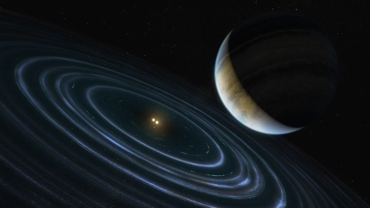 Artist's impression of Exoplanet HD 106906b  Credit: ESA/Hubble, M. Kornmesser