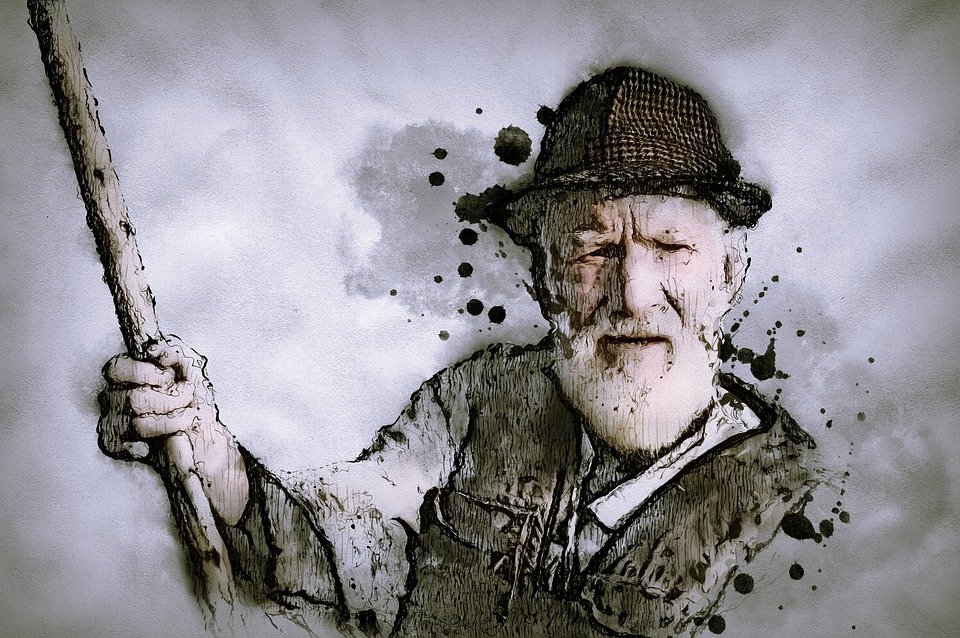 Portrayal of an old fisherman | Pixabay